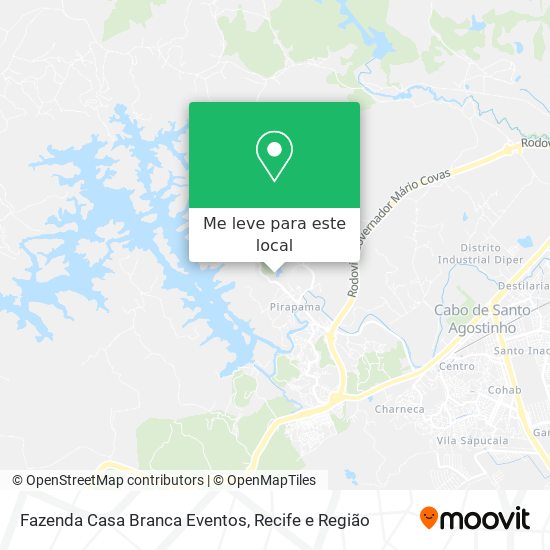 Fazenda Casa Branca Eventos mapa