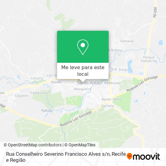 Rua Conselheiro Severino Francisco Alves s / n mapa