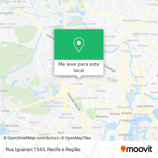 Rua Iguaraci 1543 mapa