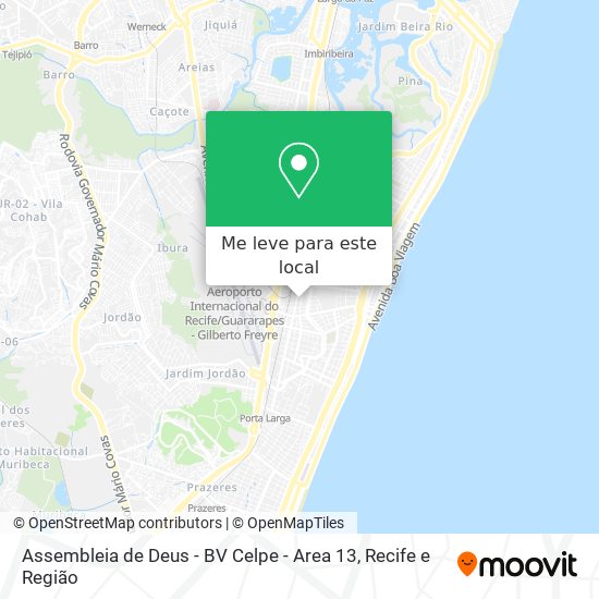 Assembleia de Deus - BV Celpe - Area 13 mapa