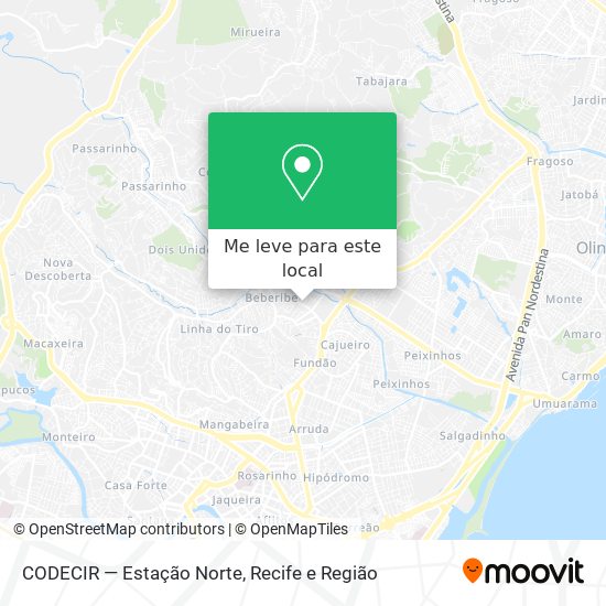 CODECIR — Estação Norte mapa