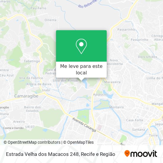 Estrada Velha dos Macacos 248 mapa