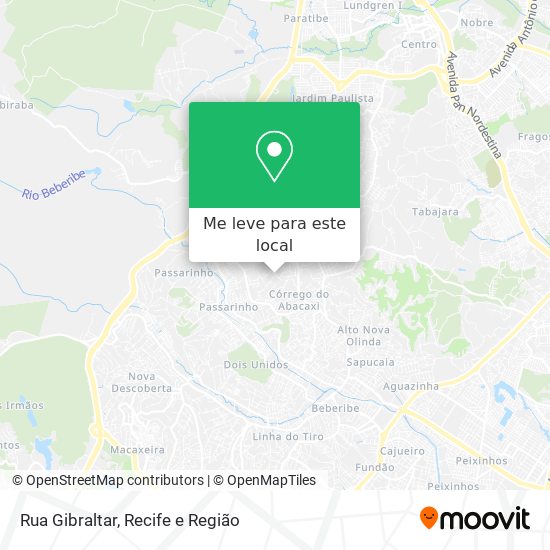 Rua Gibraltar mapa