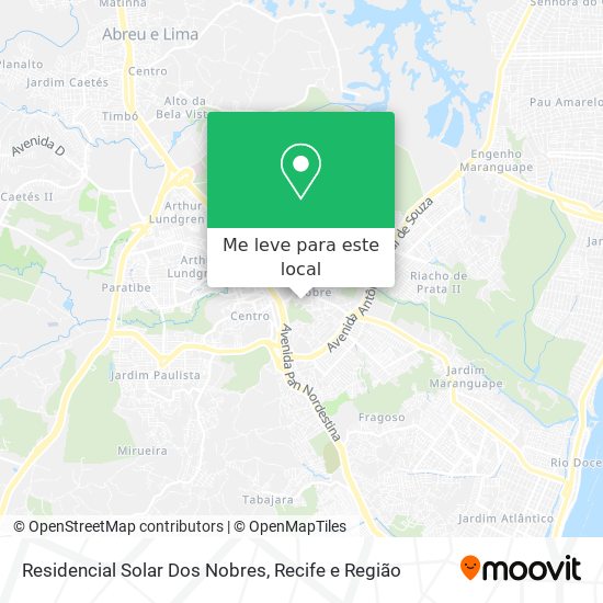 Residencial Solar Dos Nobres mapa