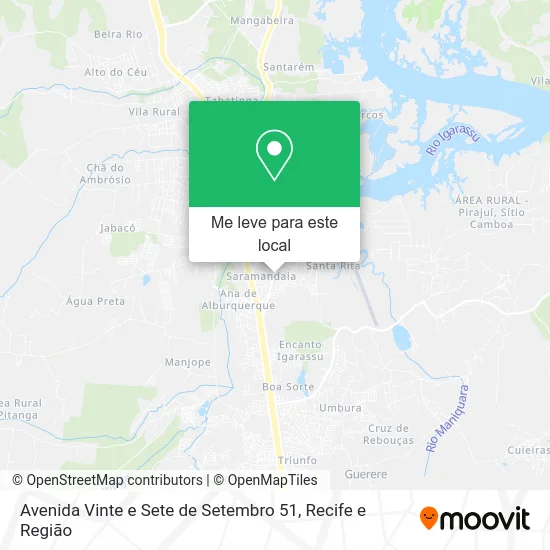 Avenida Vinte e Sete de Setembro 51 mapa