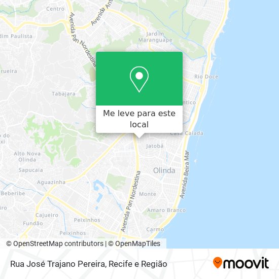 Rua José Trajano Pereira mapa