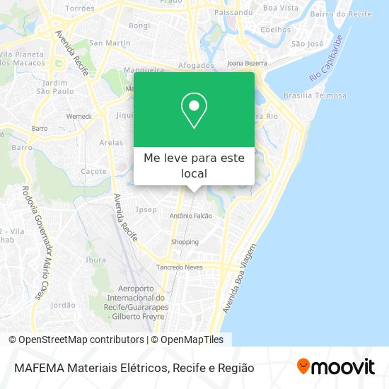 MAFEMA Materiais Elétricos mapa