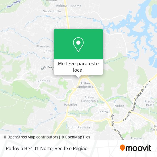 Rodovia Br-101 Norte mapa