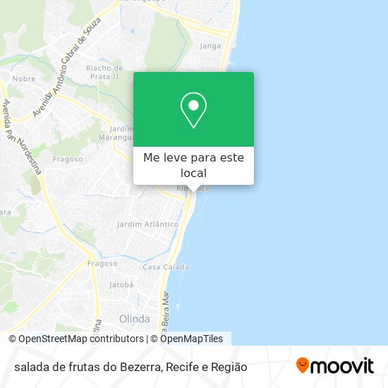 salada de frutas do Bezerra mapa