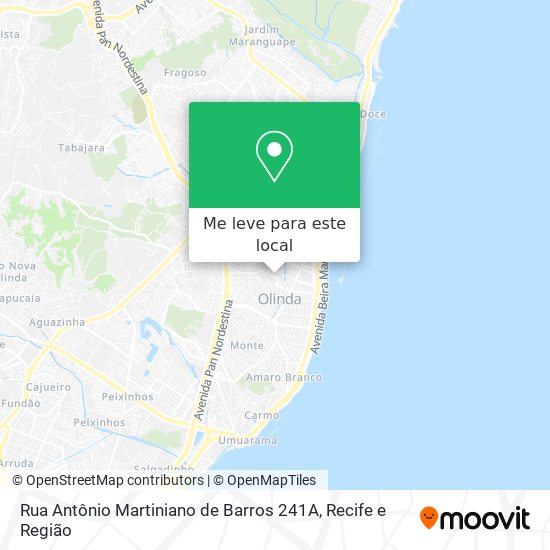 Rua Antônio Martiniano de Barros 241A mapa