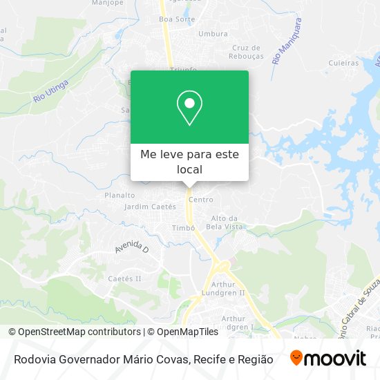 Rodovia Governador Mário Covas mapa