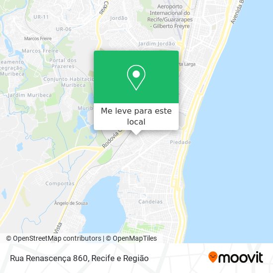 Rua Renascença 860 mapa