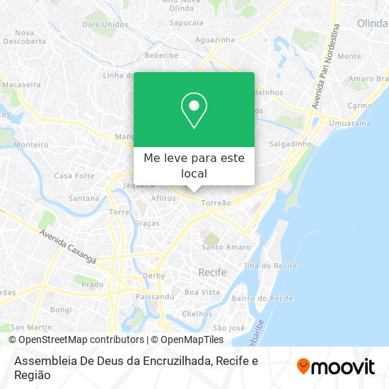 Assembleia De Deus da Encruzilhada mapa