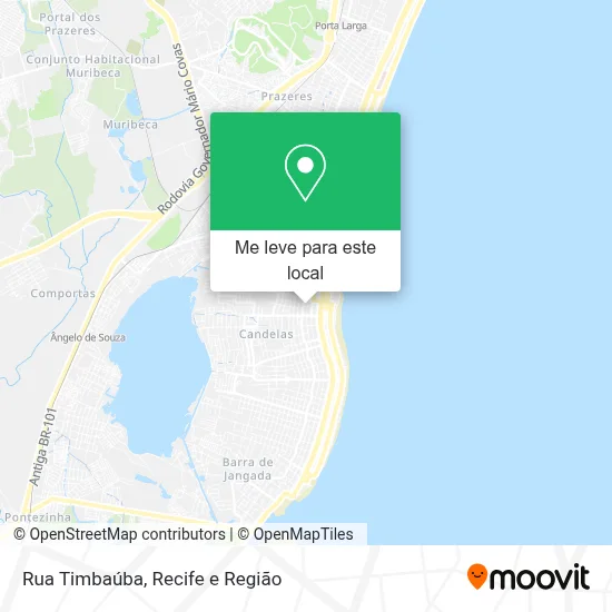 Rua Timbaúba mapa