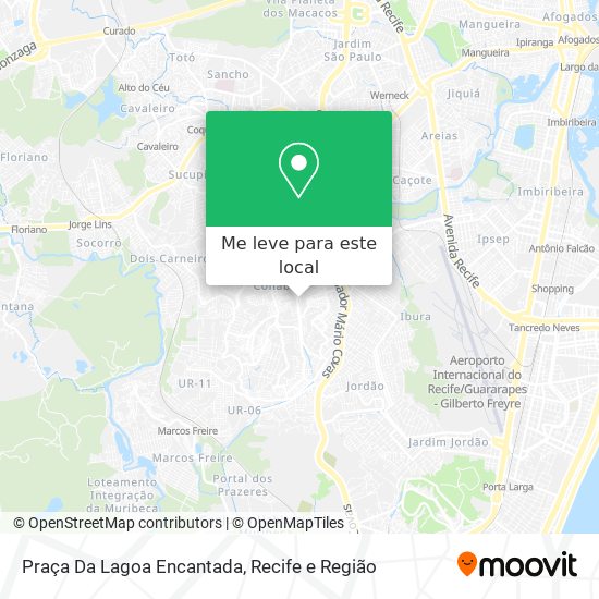 Praça Da Lagoa Encantada mapa