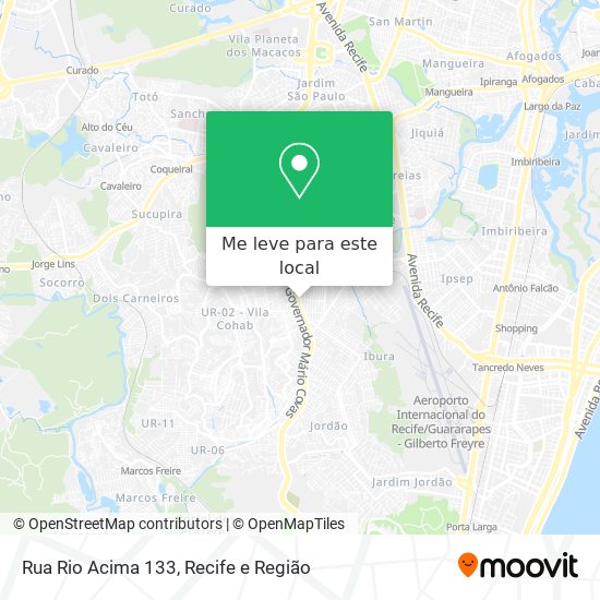 Rua Rio Acima 133 mapa