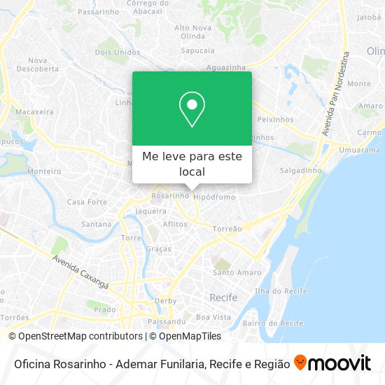 Oficina Rosarinho - Ademar Funilaria mapa