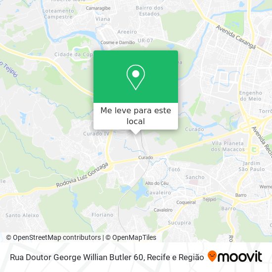 Rua Doutor George Willian Butler 60 mapa