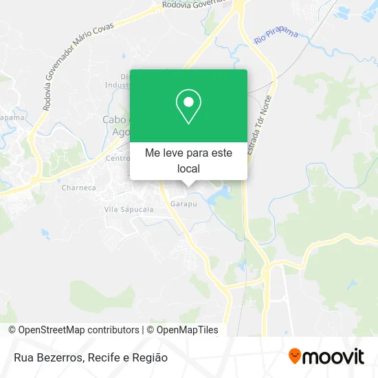 Rua Bezerros mapa