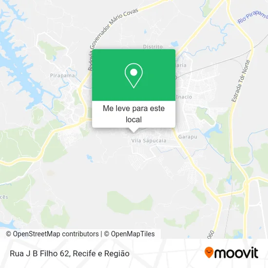 Rua J B Filho 62 mapa