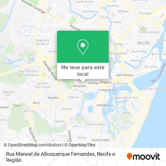 Rua Manoel de Albuquerque Fernandes mapa