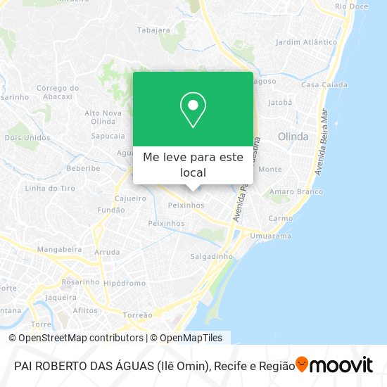 PAI ROBERTO DAS ÁGUAS (Ilê Omin) mapa