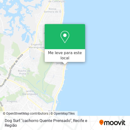 Dog Surf "cachorro Quente Prensado" mapa
