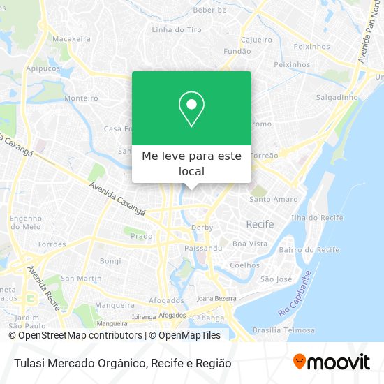 Tulasi Mercado Orgânico mapa