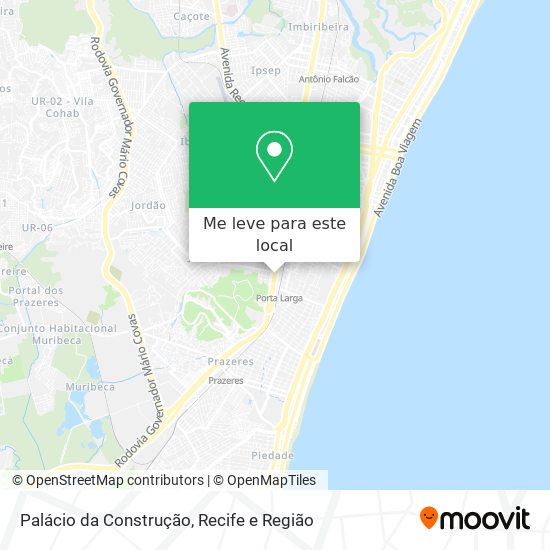 Palácio da Construção mapa