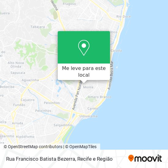 Rua Francisco Batista Bezerra mapa