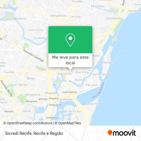 Sicredi Recife mapa