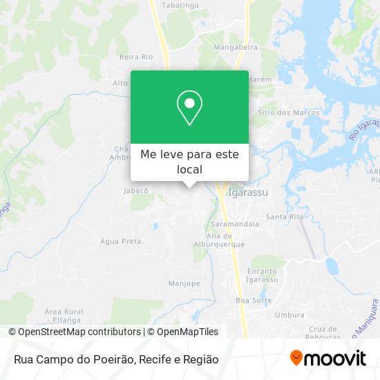 Rua Campo do Poeirão mapa