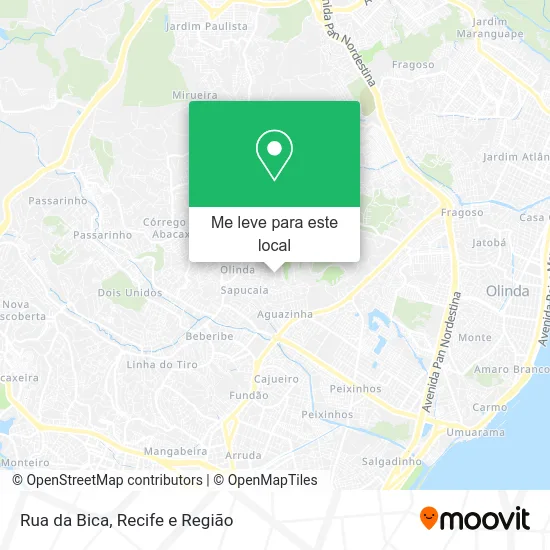 Rua da Bica mapa