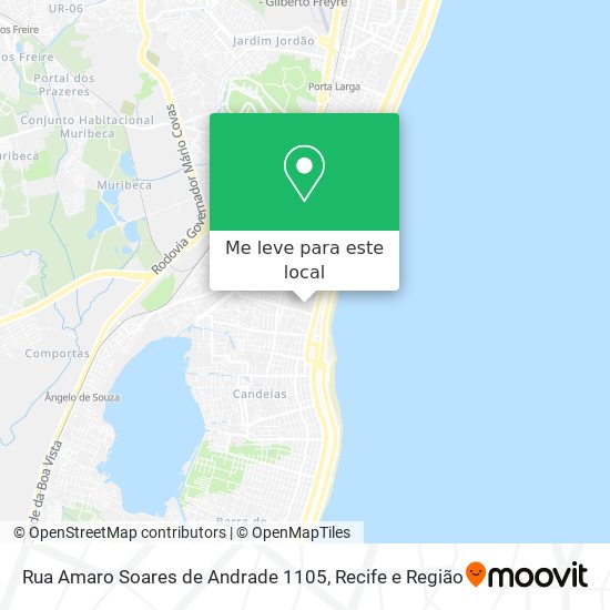 Rua Amaro Soares de Andrade 1105 mapa