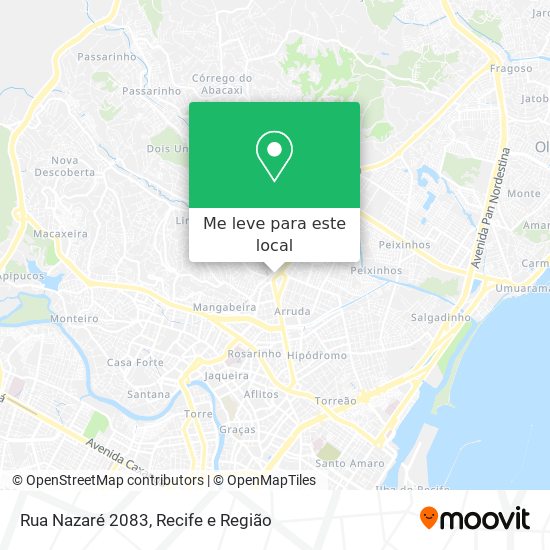 Rua Nazaré 2083 mapa