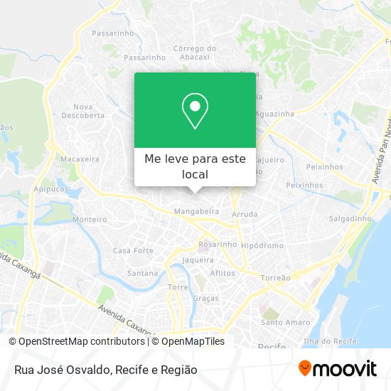 Rua José Osvaldo mapa