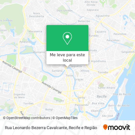 Rua Leonardo Bezerra Cavalcante mapa