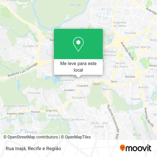 Rua Inajá mapa