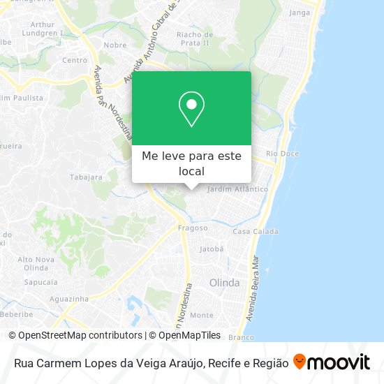Rua Carmem Lopes da Veiga Araújo mapa