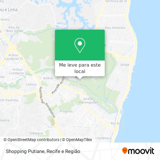 Shopping Putiane mapa