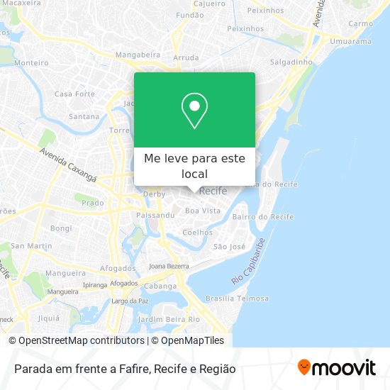 Parada em frente a Fafire mapa