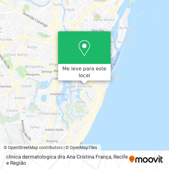 clinica dermatologica dra Ana Cristina França mapa