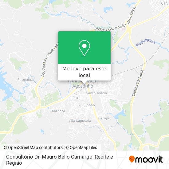 Consultório Dr. Mauro Bello Camargo mapa