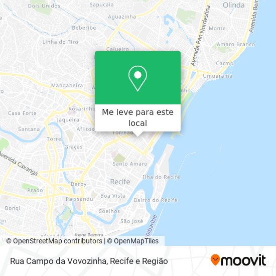 Rua Campo da Vovozinha mapa