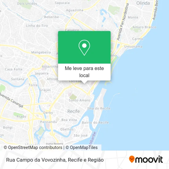 Rua Campo da Vovozinha mapa