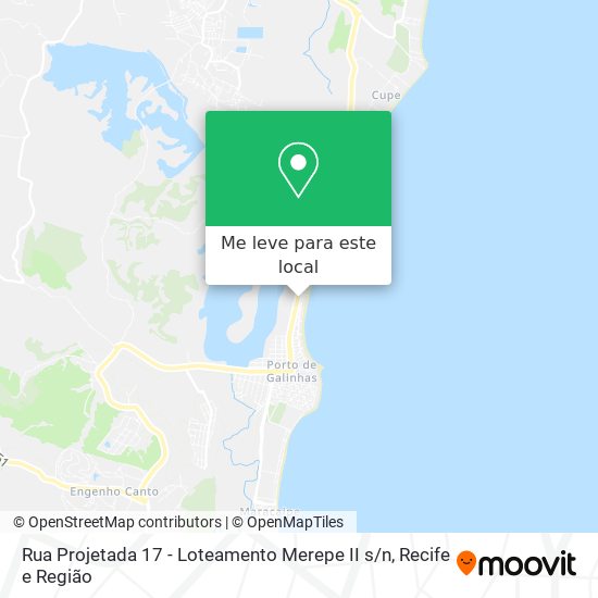 Rua Projetada 17 - Loteamento Merepe II s / n mapa