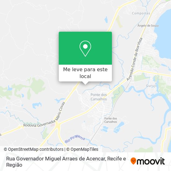 Rua Governador Miguel Arraes de Acencar mapa
