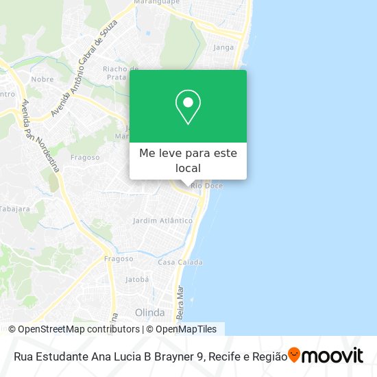 Rua Estudante Ana Lucia B Brayner 9 mapa