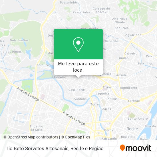 Tio Beto Sorvetes Artesanais mapa