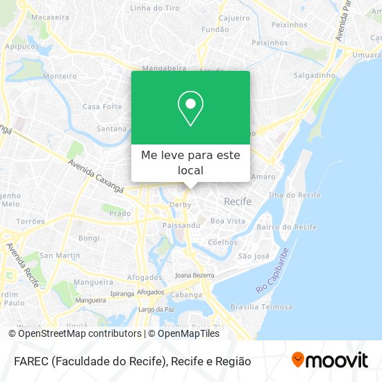 FAREC (Faculdade do Recife) mapa